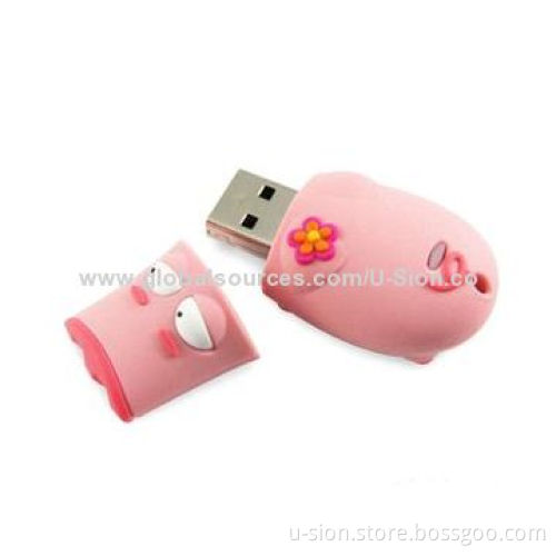 Rubber Mini USB Flash Drive with your Logo, Suitable for Promotion, OEM/ODM Welcomed